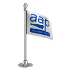 AAP Aam Aadmi Party Car Dashboard Flag of 2in x 3in With A Steel or Plastic Base