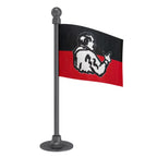 AIADMK All India Anna Dravida Munnetra Kazhagam Car Dashboard Flag of 2in x 3in With A Steel or Plastic Base