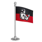 AIADMK All India Anna Dravida Munnetra Kazhagam Car Dashboard Flag of 2in x 3in With A Steel or Plastic Base