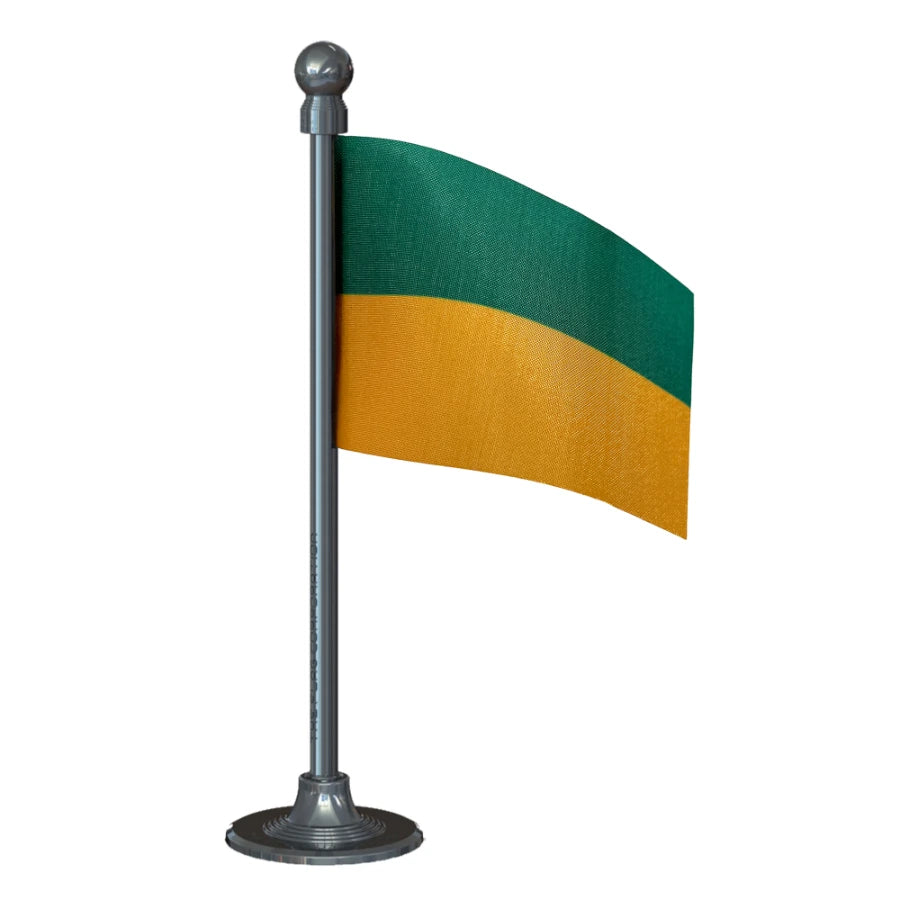 Indigenous People's Front of Tripura (IPFT) Car Dashboard Flag of 2in x 3in With A Steel or Plastic Base