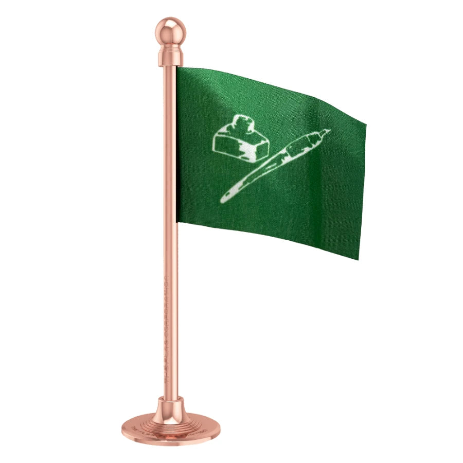 JKPDP Jammu & Kashmir People's Democratic Party Car Dashboard Flag of 2in x 3in With A Steel or Plastic Base