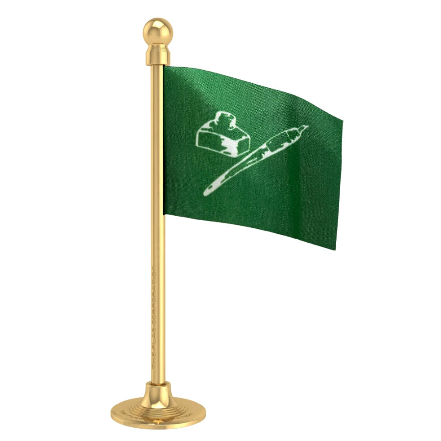 JKPDP Jammu & Kashmir People's Democratic Party Car Dashboard Flag of 2in x 3in With A Steel or Plastic Base