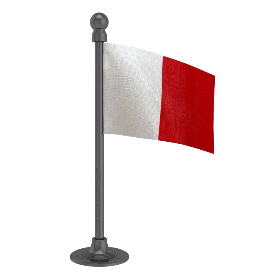 Kerala Congress (M) Car Dashboard Flag of 2in x 3in With A Steel or Plastic Base