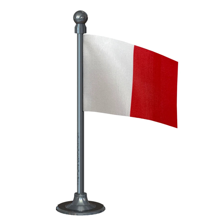 Kerala Congress (M) Car Dashboard Flag of 2in x 3in With A Steel or Plastic Base