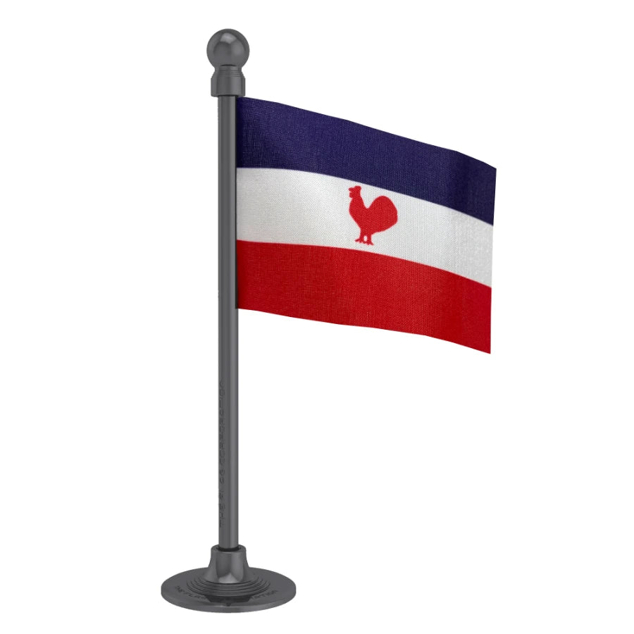 Naga People's Front (NPF) Car Dashboard Flag of 2in x 3in With A Steel or Plastic Base