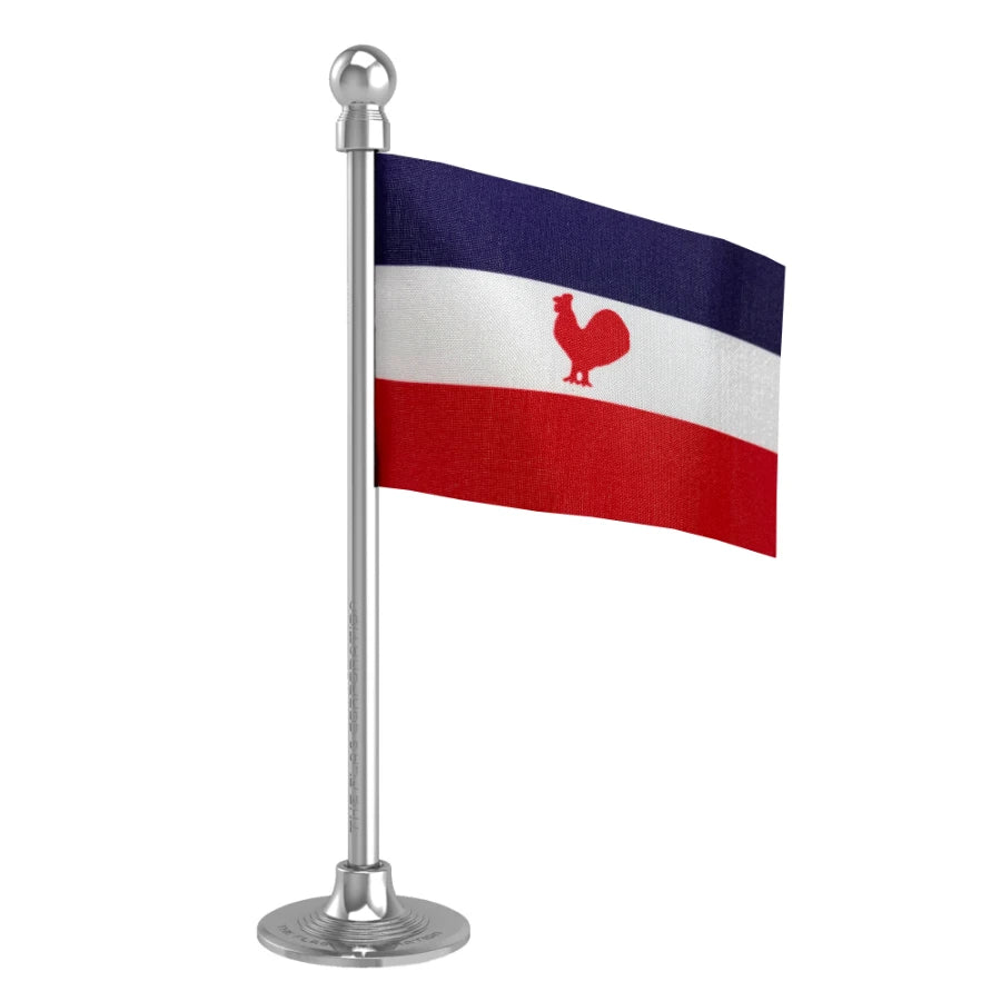 Naga People's Front (NPF) Car Dashboard Flag of 2in x 3in With A Steel or Plastic Base