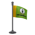 Rashtriya Loktantrik Party (RLP) Car Dashboard Flag of 2in x 3in With A Steel or Plastic Base