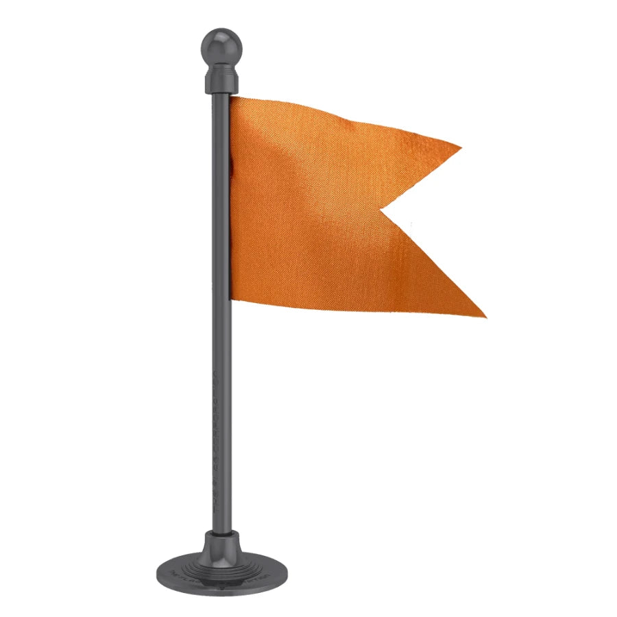 Shiv Sena Party Car Dashboard Flag of 2in x 3in With A Steel or Plastic Base