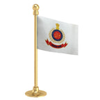 Andoman and Nicobar Islands Police Car Dashboard Flag of 2in x 3in With A Steel or Plastic Base