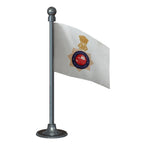 Chandigarh Police Car Dashboard Flag of 2in x 3in With A Steel or Plastic Base