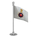 Chandigarh Police Car Dashboard Flag of 2in x 3in With A Steel or Plastic Base