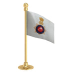 Chandigarh Police Car Dashboard Flag of 2in x 3in With A Steel or Plastic Base
