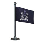 CISF Central Industrial Security Force Police Car Dashboard Flag of 2in x 3in With A Steel or Plastic Base