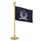 CISF Central Industrial Security Force Police Car Dashboard Flag of 2in x 3in With A Steel or Plastic Base