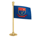 Meghalaya Police Car Dashboard Flag of 2in x 3in With A Steel or Plastic Base
