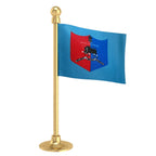 Nagaland Police Car Dashboard Flag of 2in x 3in With A Steel or Plastic Base
