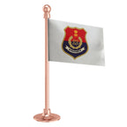 Punjab Police Car Dashboard Flag of 2in x 3in With A Steel or Plastic Base