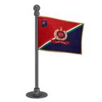 RPF Railway Protection Force Police Car Dashboard Flag of 2in x 3in With A Steel or Plastic Base