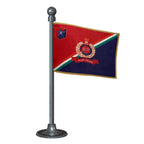 RPF Railway Protection Force Police Car Dashboard Flag of 2in x 3in With A Steel or Plastic Base