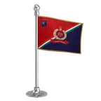 RPF Railway Protection Force Police Car Dashboard Flag of 2in x 3in With A Steel or Plastic Base