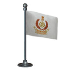 Sikkim Police Car Dashboard Flag of 2in x 3in With A Steel or Plastic Base