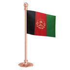 Afghanistan Car Dashboard Flag of 2in x 3in With A Steel or Plastic Base