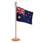 Australia Car Dashboard Flag of 2in x 3in With A Steel or Plastic Base