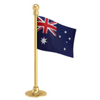 Australia Car Dashboard Flag of 2in x 3in With A Steel or Plastic Base