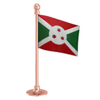 Burundi Car Dashboard Flag of 2in x 3in With A Steel or Plastic Base