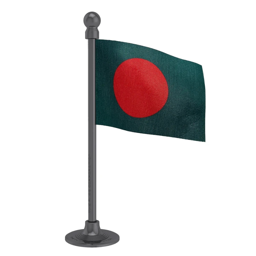Bangladesh Car Dashboard Flag of 2in x 3in With A Steel or Plastic Base