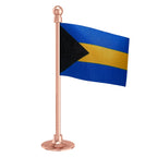 Bahamas Car Dashboard Flag of 2in x 3in With A Steel or Plastic Base