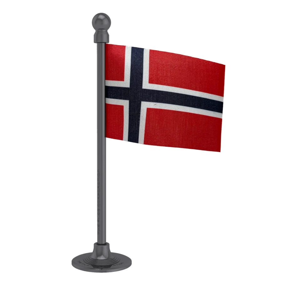 Bouvet Island Car Dashboard Flag of 2in x 3in With A Steel or Plastic Base