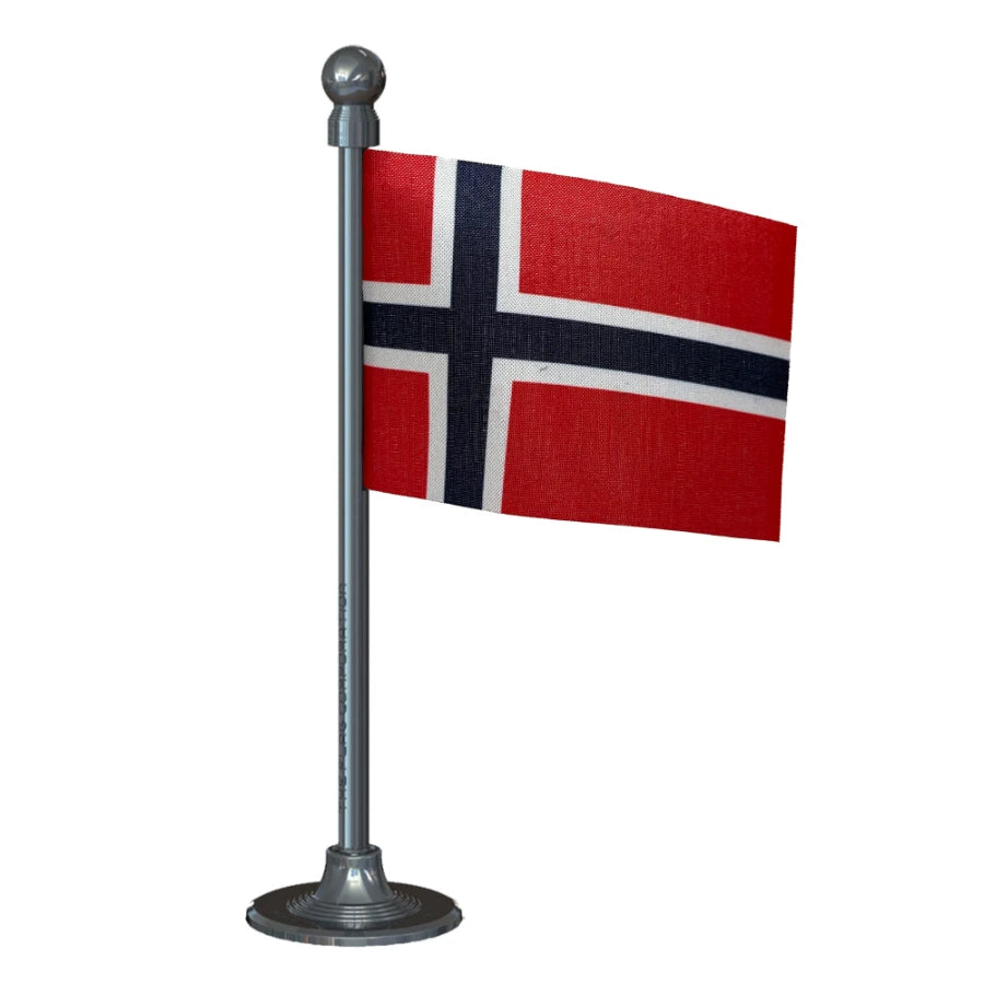 Bouvet Island Car Dashboard Flag of 2in x 3in With A Steel or Plastic Base