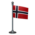 Bouvet Island Car Dashboard Flag of 2in x 3in With A Steel or Plastic Base