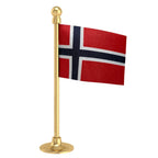 Bouvet Island Car Dashboard Flag of 2in x 3in With A Steel or Plastic Base