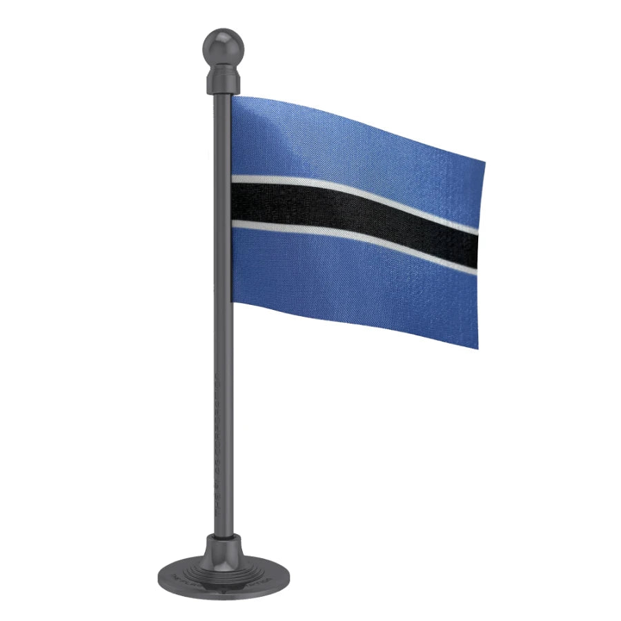 Botswana Car Dashboard Flag of 2in x 3in With A Steel or Plastic Base