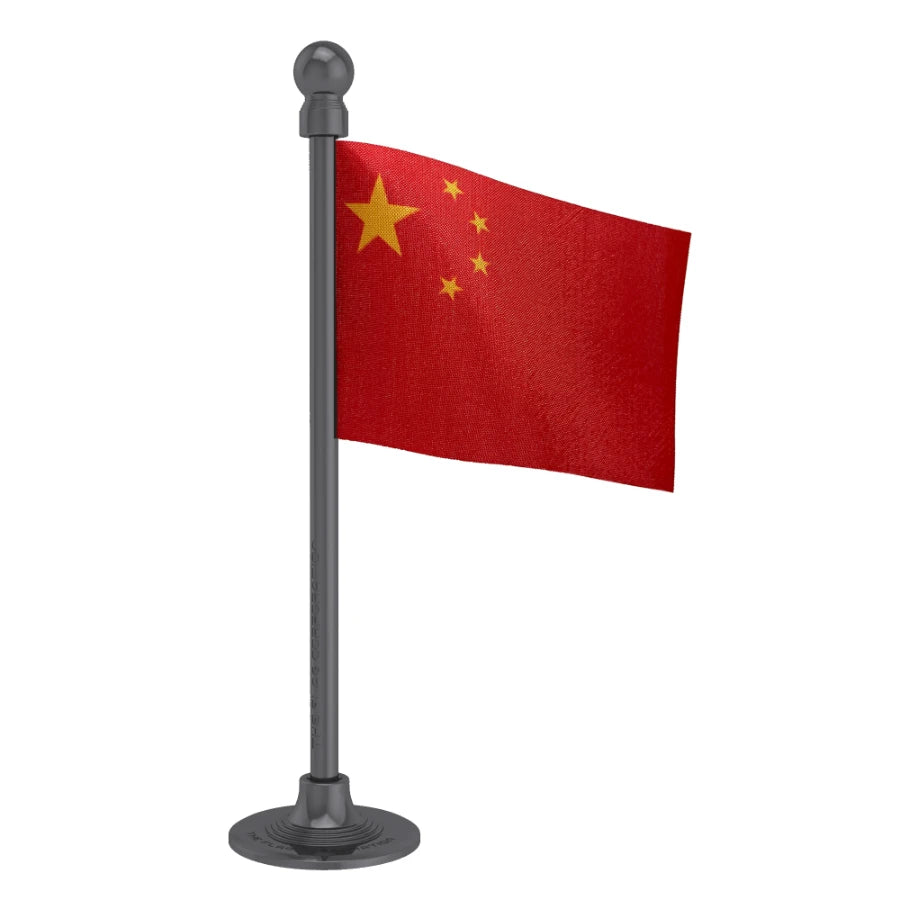 China Car Dashboard Flag of 2in x 3in With A Steel or Plastic Base
