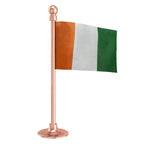 Côte d'Ivoire Car Dashboard Flag of 2in x 3in With A Steel or Plastic Base