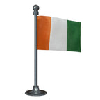 Côte d'Ivoire Car Dashboard Flag of 2in x 3in With A Steel or Plastic Base