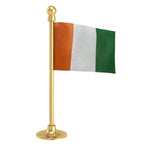 Côte d'Ivoire Car Dashboard Flag of 2in x 3in With A Steel or Plastic Base