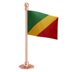 Congo (Brazzaville)  Car Dashboard Flag of 2in x 3in With A Steel or Plastic Base