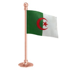 Algeria Car Dashboard Flag of 2in x 3in With A Steel or Plastic Base