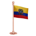 Ecuador  Car Dashboard Flag of 2in x 3in With A Steel or Plastic Base
