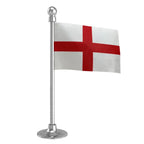 England Car Dashboard Flag of 2in x 3in With A Steel or Plastic Base