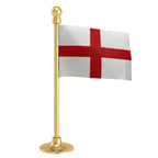 England Car Dashboard Flag of 2in x 3in With A Steel or Plastic Base