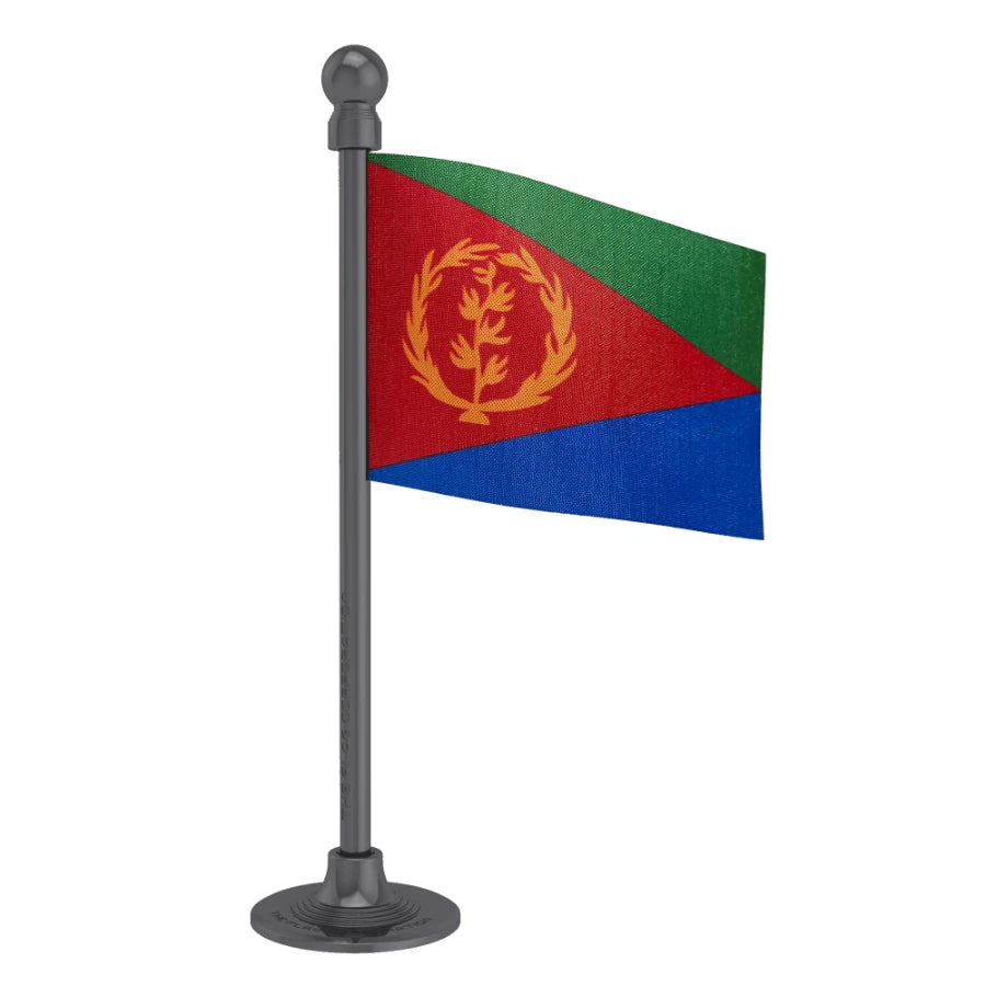 Eritrea Car Dashboard Flag of 2in x 3in With A Steel or Plastic Base