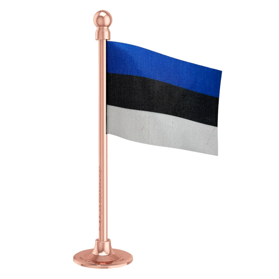 Estonia Car Dashboard Flag of 2in x 3in With A Steel or Plastic Base