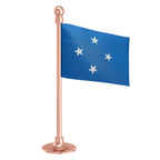 Micronesia Car Dashboard Flag of 2in x 3in With A Steel or Plastic Base