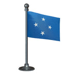 Micronesia Car Dashboard Flag of 2in x 3in With A Steel or Plastic Base