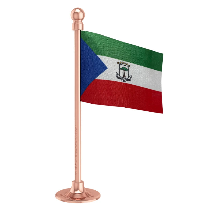 Equatorial Guam Car Dashboard Flag of 2in x 3in With A Steel or Plastic Base